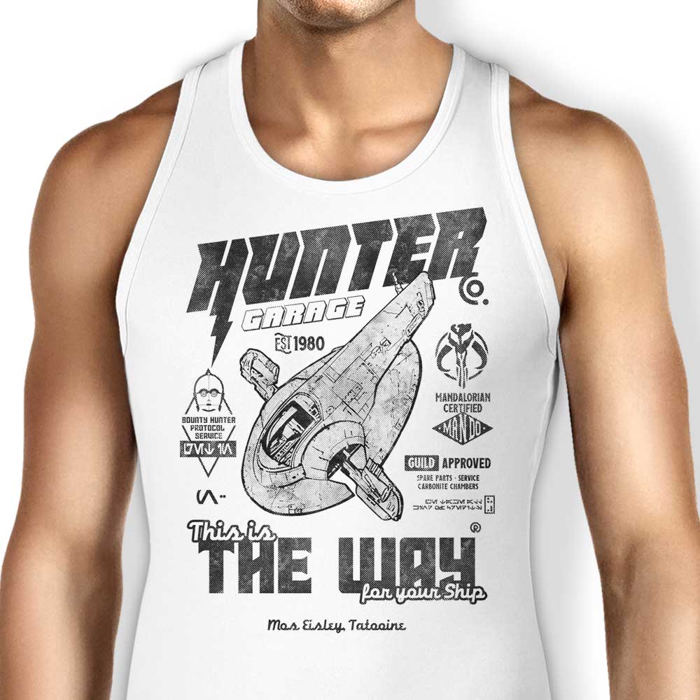 Hunter Garage Tank Top - Adult & Kids T-Shirts, Sweatshirts & Hoodies apparel design preview 1