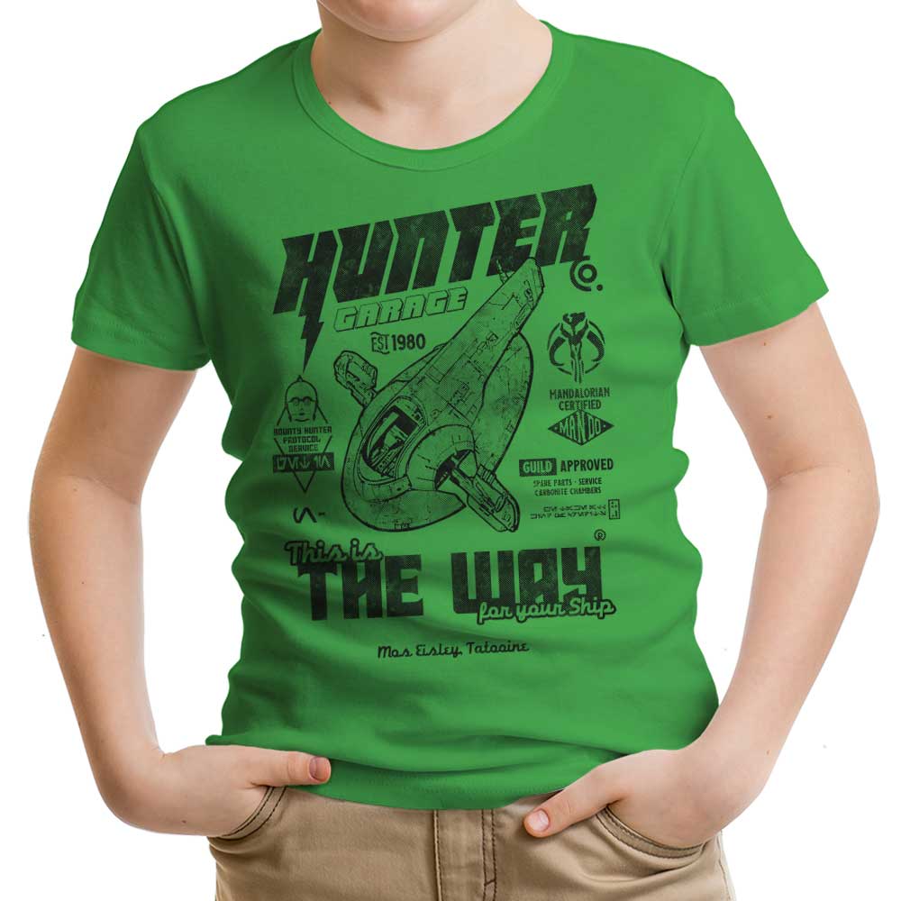 Hunter Garage Youth Apparel - Adult & Kids T-Shirts, Sweatshirts & Hoodies apparel design preview 1