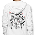 Hunter Harmony Sumi-e - Adult & Kids T-Shirts, Sweatshirts & Hoodies apparel design preview 1