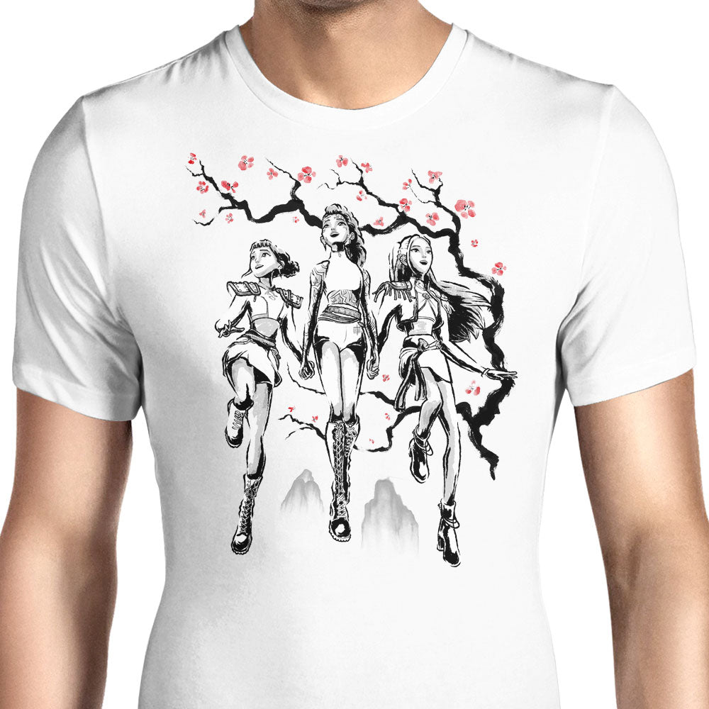 Hunter Harmony Sumi-e Men's Apparel - Adult & Kids T-Shirts, Sweatshirts & Hoodies apparel design preview 1