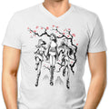 Hunter Harmony Sumi-e Men's V-Neck - Adult & Kids T-Shirts, Sweatshirts & Hoodies apparel design preview 1