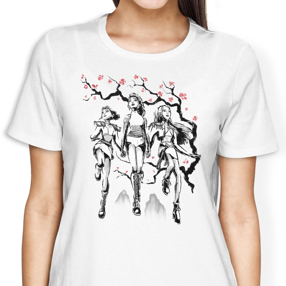Hunter Harmony Sumi-e Women's Apparel - Adult & Kids T-Shirts, Sweatshirts & Hoodies apparel design preview 1