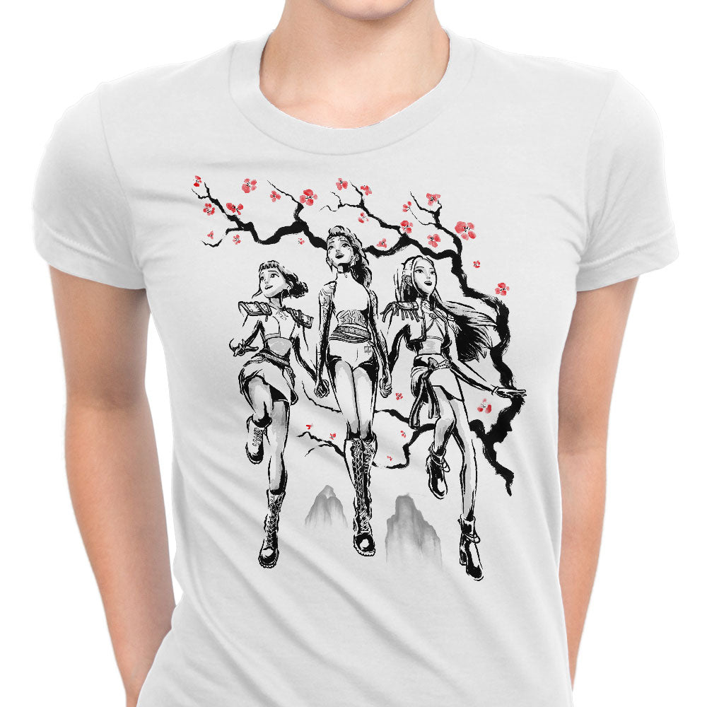 Hunter Harmony Sumi-e Women's Apparel - Adult & Kids T-Shirts, Sweatshirts & Hoodies apparel design preview 2