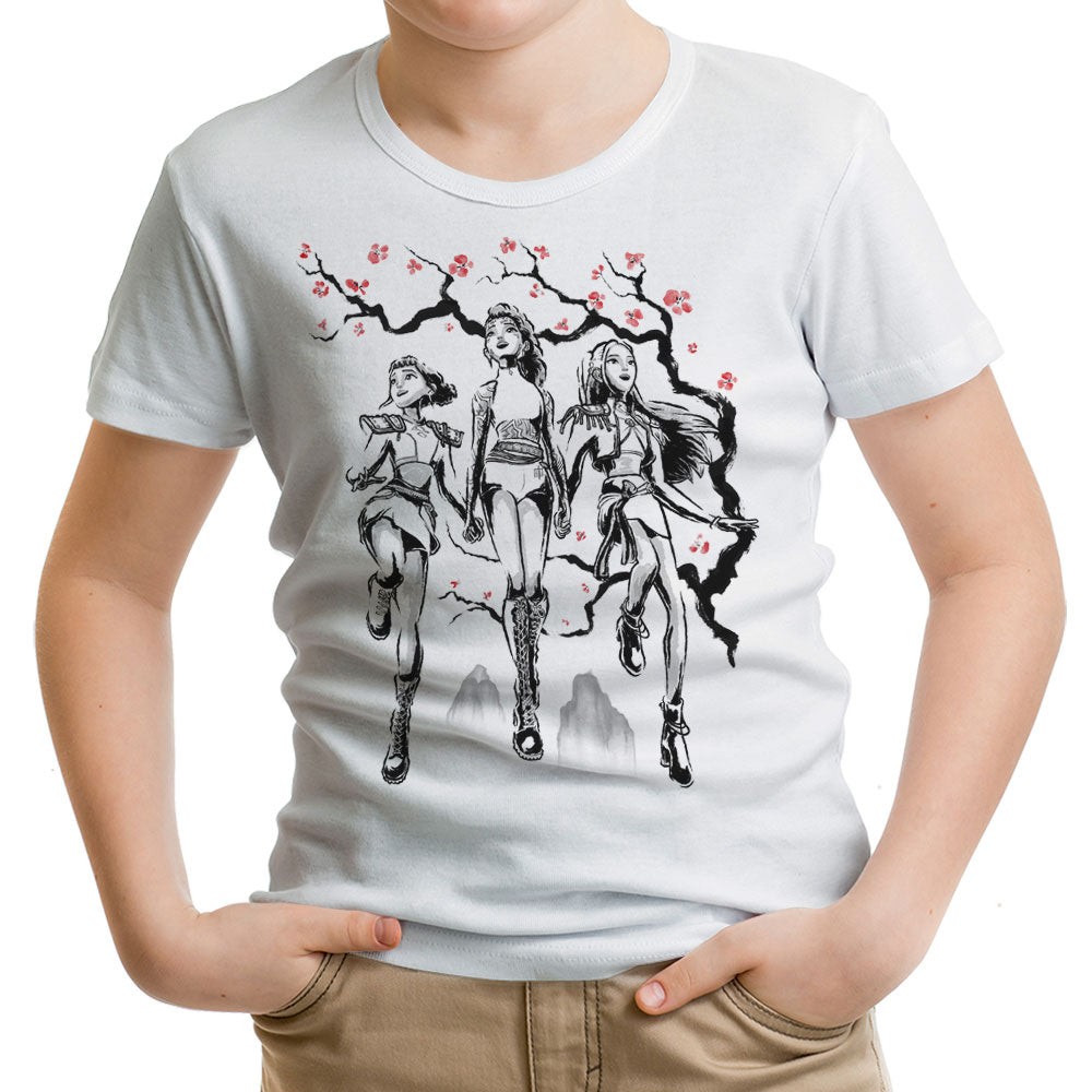 Hunter Harmony Sumi-e Youth Apparel - Adult & Kids T-Shirts, Sweatshirts & Hoodies apparel design preview 1