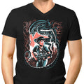 Hunter Hunted Men's V-Neck - Adult & Kids T-Shirts, Sweatshirts & Hoodies apparel design preview 1