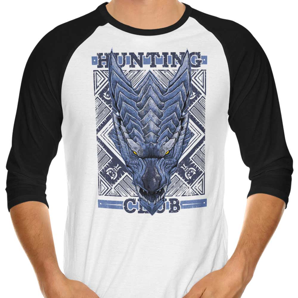 Hunting Club: Lunagaron 3/4 Sleeve Raglan - Adult & Kids T-Shirts, Sweatshirts & Hoodies apparel design preview 1
