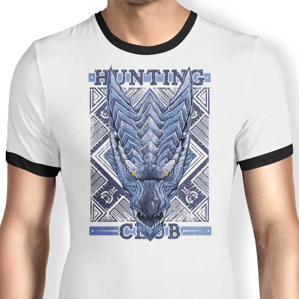 Hunting Club: Lunagaron Ringer - Adult & Kids T-Shirts, Sweatshirts & Hoodies apparel design preview 1
