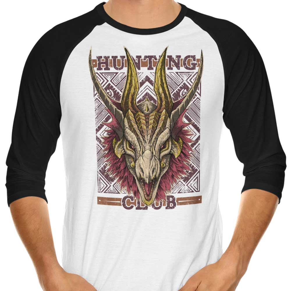 Hunting Club: Malzeno 3/4 Sleeve Raglan - Adult & Kids T-Shirts, Sweatshirts & Hoodies apparel design preview 1