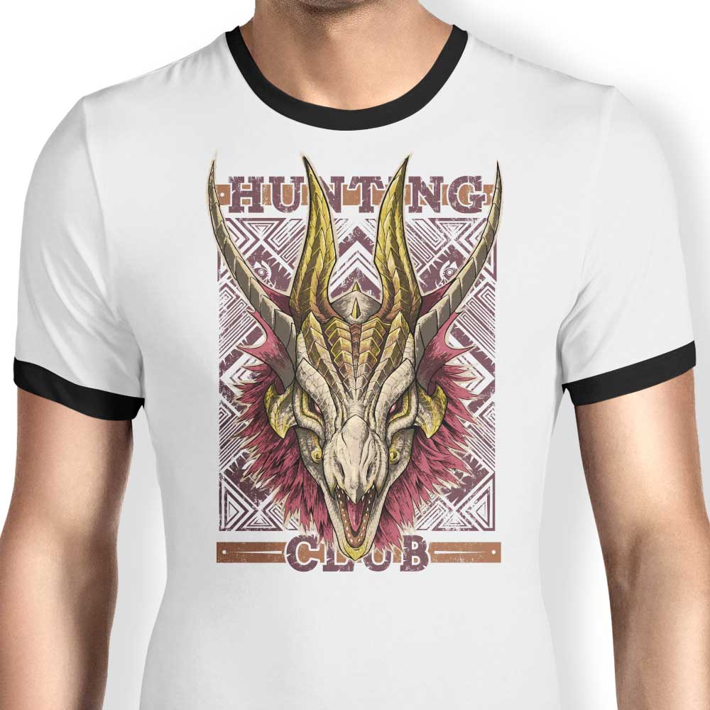 Hunting Club: Malzeno Ringer - Adult & Kids T-Shirts, Sweatshirts & Hoodies apparel design preview 1