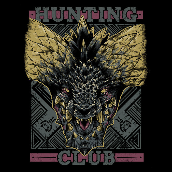 Hunting Club: Nergigante Men's V-Neck - Adult & Kids T-Shirts, Sweatshirts & Hoodies apparel design preview 2