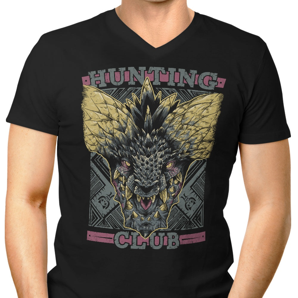 Hunting Club: Nergigante Men's V-Neck - Adult & Kids T-Shirts, Sweatshirts & Hoodies apparel design preview 1