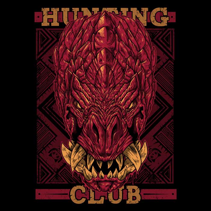 Hunting Club: Odogaron Youth Apparel - Adult & Kids T-Shirts, Sweatshirts & Hoodies apparel design preview 2