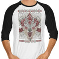 Hunting Club: Rathalos (Alt) 3/4 Sleeve Raglan - Adult & Kids T-Shirts, Sweatshirts & Hoodies apparel design preview 1