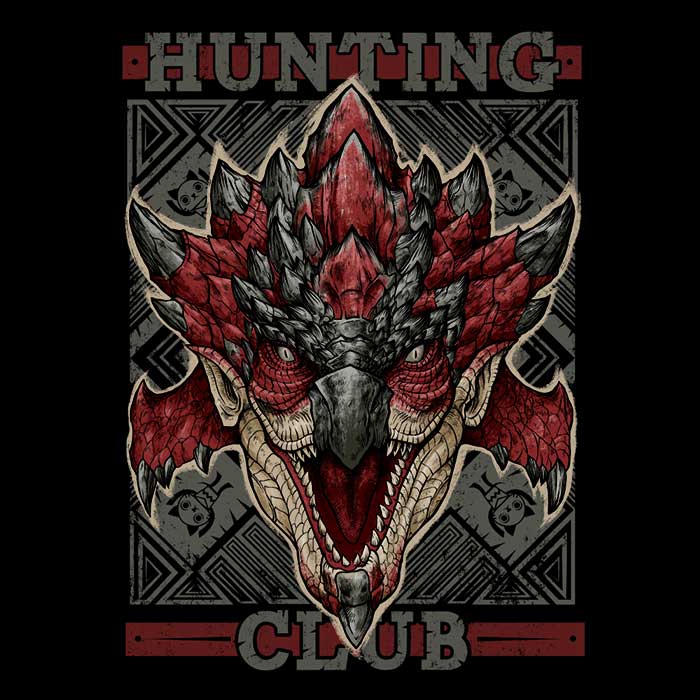 Hunting Club: Rathalos (Alt) Women's Apparel - Adult & Kids T-Shirts, Sweatshirts & Hoodies apparel design preview 2
