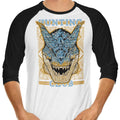 Hunting Club: Tigrex 3/4 Sleeve Raglan - Adult & Kids T-Shirts, Sweatshirts & Hoodies apparel design preview 1