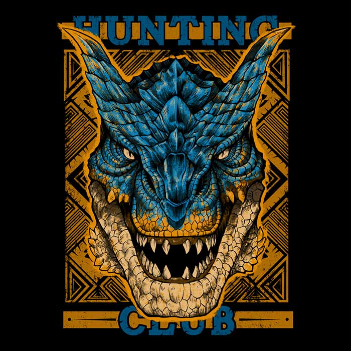 Hunting Club: Tigrex Men's Apparel - Adult & Kids T-Shirts, Sweatshirts & Hoodies apparel design preview 2