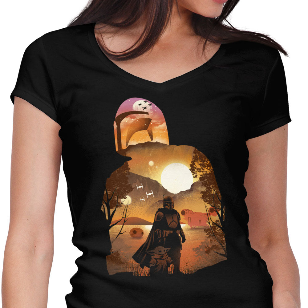 Hunting Companions Women's V-Neck - Adult & Kids T-Shirts, Sweatshirts & Hoodies apparel design preview 1