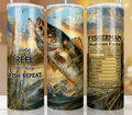 Keeping it Reel Fishing 20 oz Skinny Tumbler Cup With - Adult & Kids T-Shirts, Sweatshirts & Hoodies apparel design preview 1