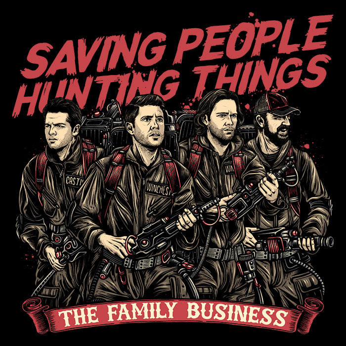 Hunting Ghosts - Adult & Kids T-Shirts, Sweatshirts & Hoodies apparel design preview 2