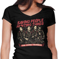 Hunting Ghosts Women's V-Neck - Adult & Kids T-Shirts, Sweatshirts & Hoodies apparel design preview 1