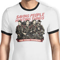 Hunting Ghosts Ringer - Adult & Kids T-Shirts, Sweatshirts & Hoodies apparel design preview 1