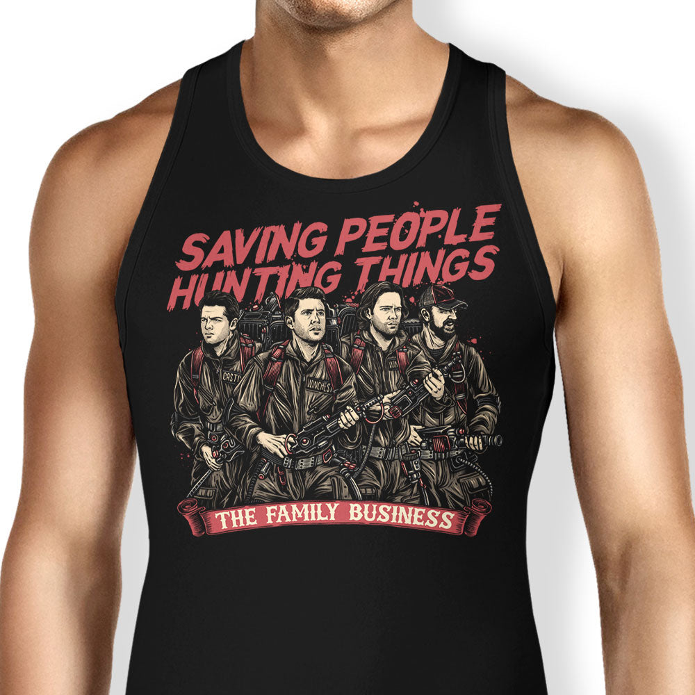 Hunting Ghosts Tank Top - Adult & Kids T-Shirts, Sweatshirts & Hoodies apparel design preview 1