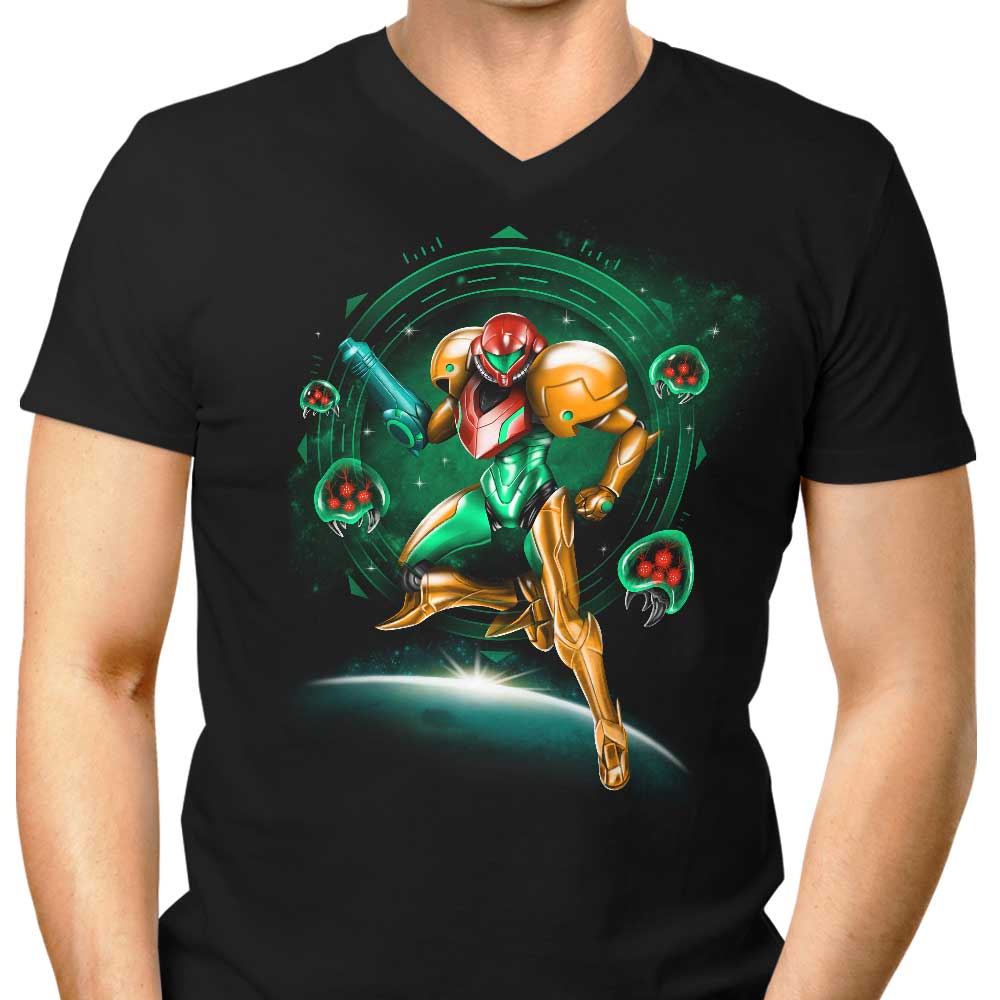 Hunting in Space Men's V-Neck - Adult & Kids T-Shirts, Sweatshirts & Hoodies apparel design preview 1