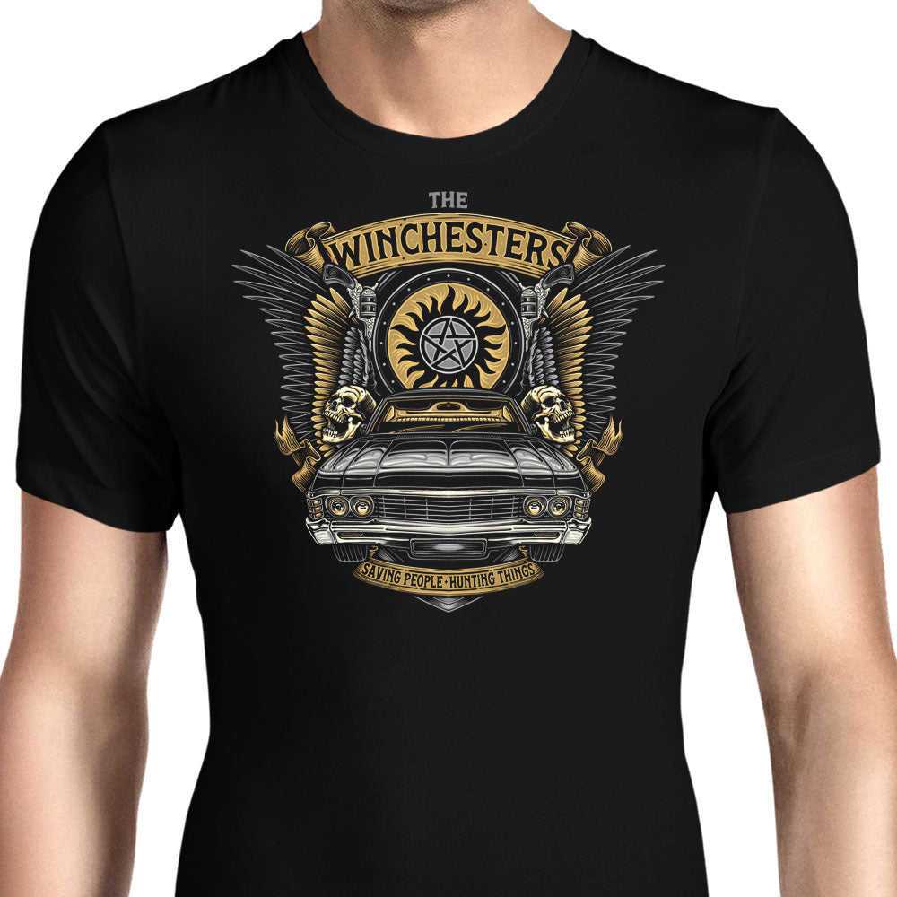 Hunting Things Emblem Men's Apparel - Adult & Kids T-Shirts, Sweatshirts & Hoodies apparel design preview 1