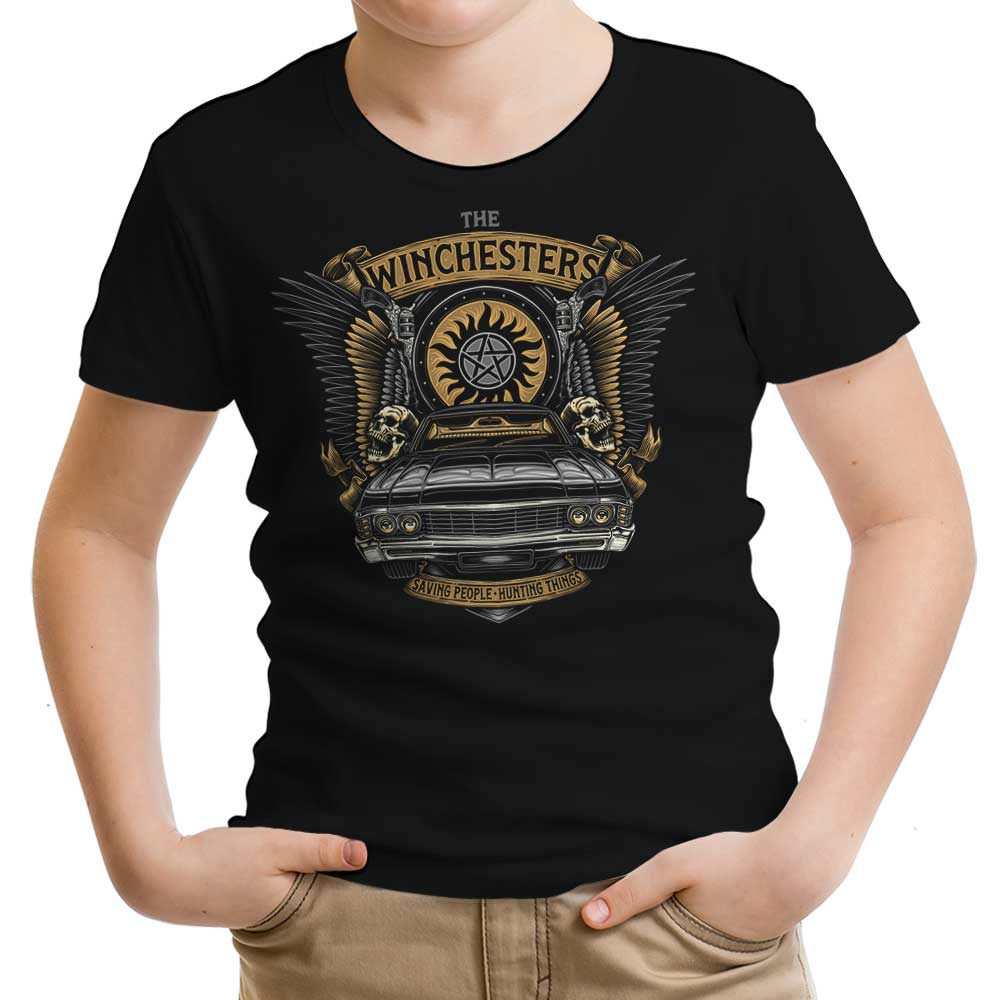 Hunting Things Emblem Youth Apparel - Adult & Kids T-Shirts, Sweatshirts & Hoodies apparel design preview 1
