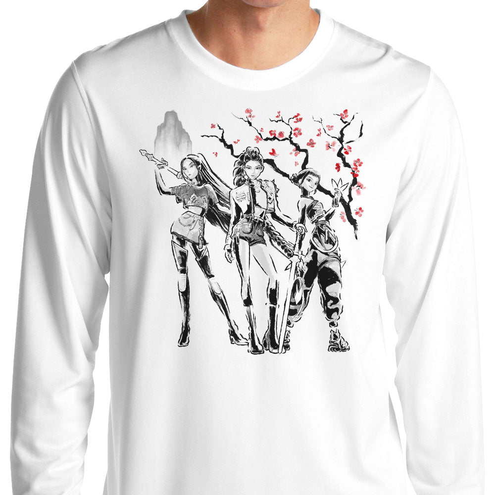 Huntrix Sumi-e - Adult & Kids T-Shirts, Sweatshirts & Hoodies apparel design preview 1