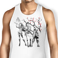 Huntrix Sumi-e Tank Top - Adult & Kids T-Shirts, Sweatshirts & Hoodies apparel design preview 1