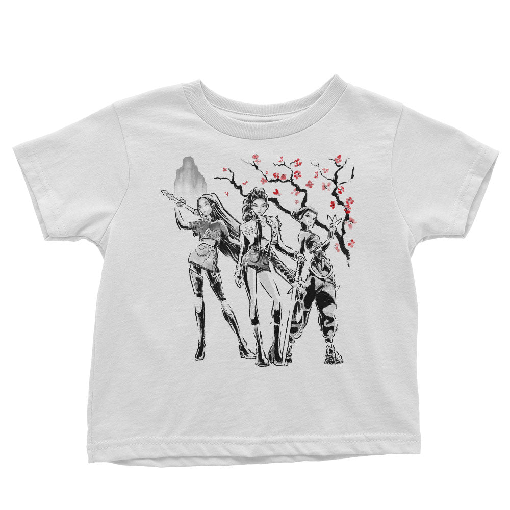 Huntrix Sumi-e Youth Apparel - Adult & Kids T-Shirts, Sweatshirts & Hoodies apparel design preview 2