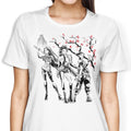Huntrix Sumi-e Women's Apparel - Adult & Kids T-Shirts, Sweatshirts & Hoodies apparel design preview 1