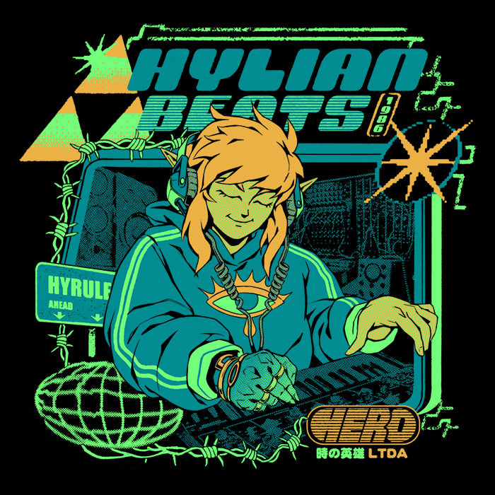 Hylian Beats Men's Apparel - Adult & Kids T-Shirts, Sweatshirts & Hoodies apparel design preview 2
