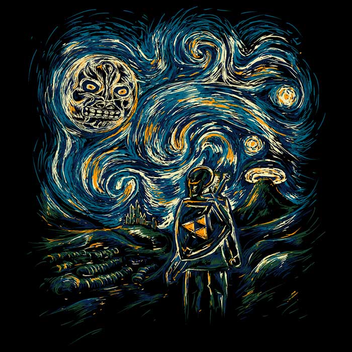 Hylian Night Women's Apparel - Adult & Kids T-Shirts, Sweatshirts & Hoodies apparel design preview 2