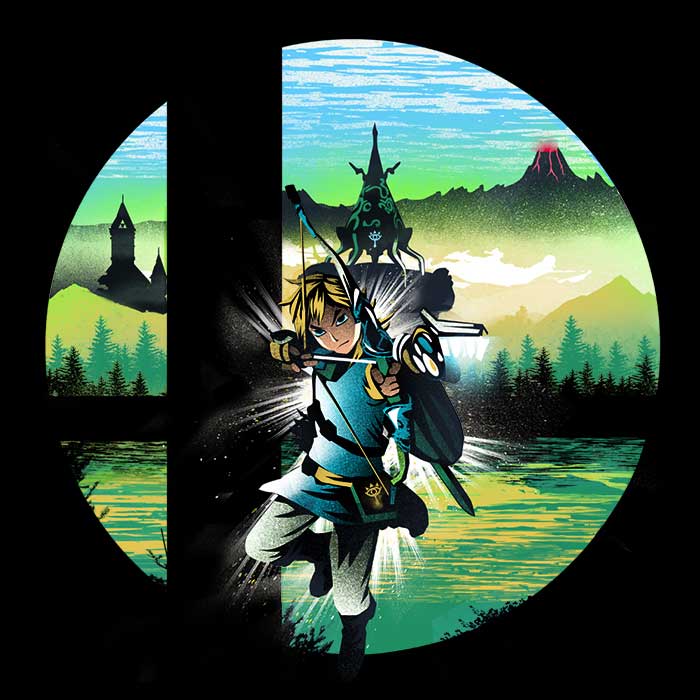 Hylian Smash Tank Top - Adult & Kids T-Shirts, Sweatshirts & Hoodies apparel design preview 2