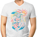Hylian Summer Men's V-Neck - Adult & Kids T-Shirts, Sweatshirts & Hoodies apparel design preview 1