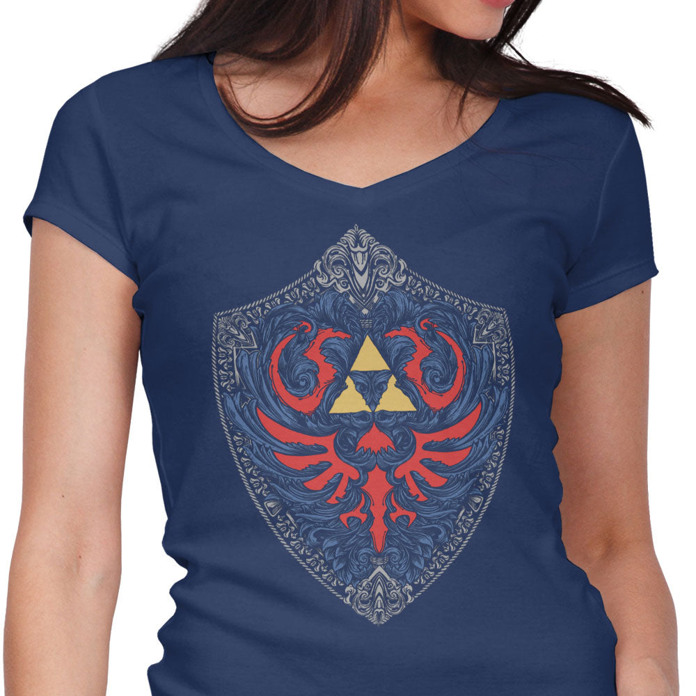 Hylian Victoriana Women's V-Neck - Adult & Kids T-Shirts, Sweatshirts & Hoodies apparel design preview 1