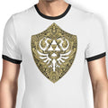 Hylian Victoriana (Gold) Ringer - Adult & Kids T-Shirts, Sweatshirts & Hoodies apparel design preview 1