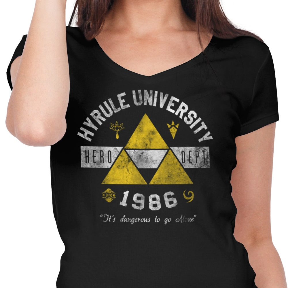 Hyrule U Women's V-Neck - Adult & Kids T-Shirts, Sweatshirts & Hoodies apparel design preview 2