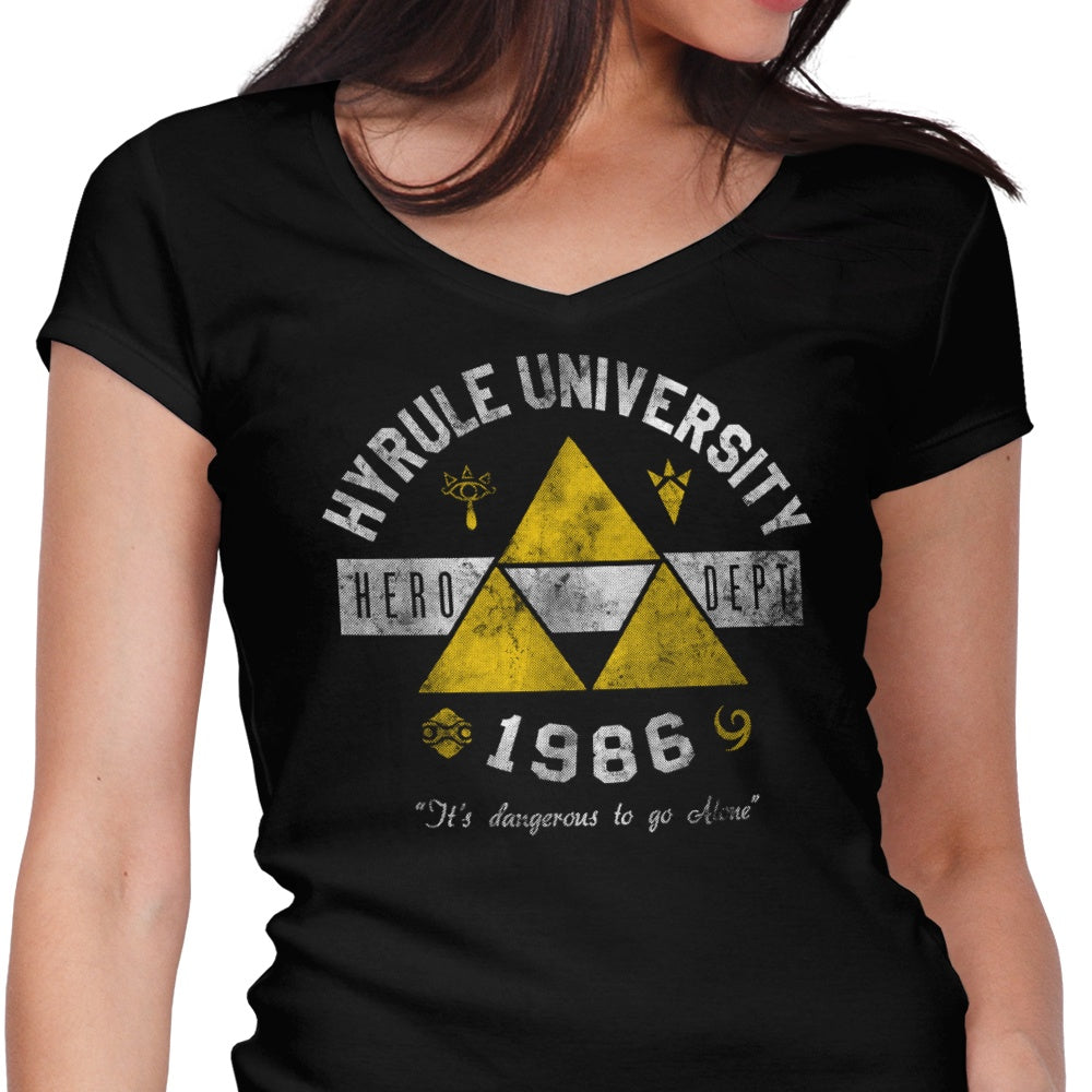 Hyrule U Women's V-Neck - Adult & Kids T-Shirts, Sweatshirts & Hoodies apparel design preview 1