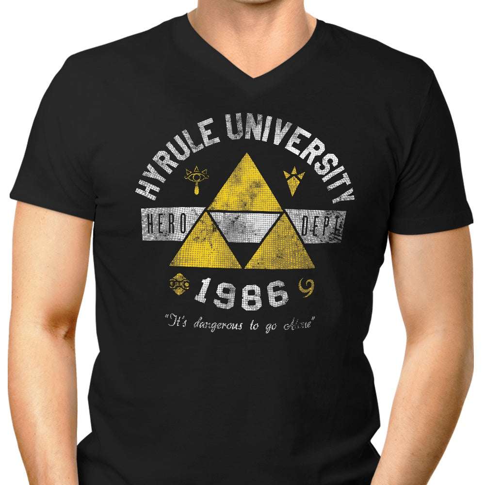 Hyrule U Men's V-Neck - Adult & Kids T-Shirts, Sweatshirts & Hoodies apparel design preview 1