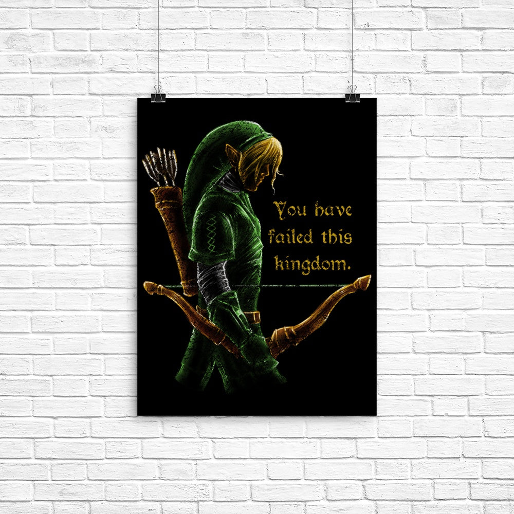 Hyrule Vigilante Poster - Adult & Kids T-Shirts, Sweatshirts & Hoodies apparel design preview 1