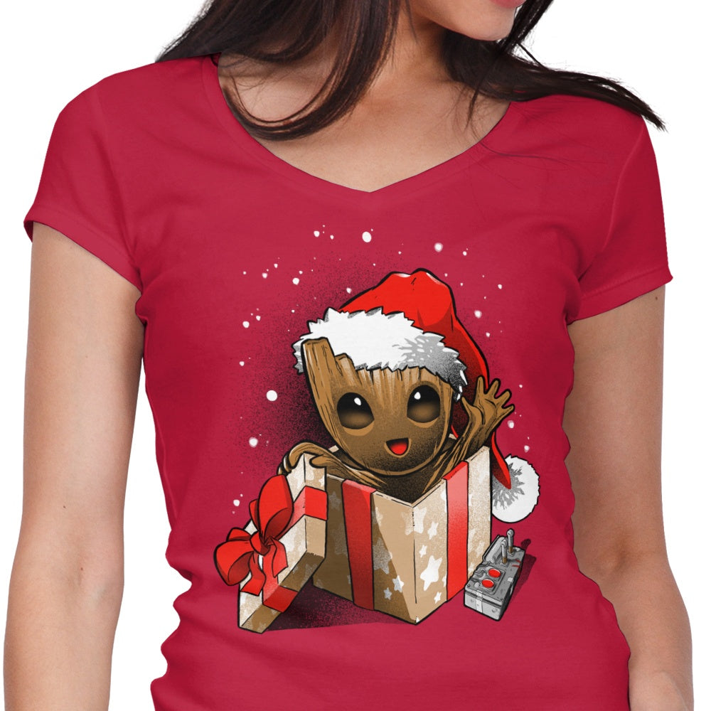I Am Christmas Women's V-Neck - Adult & Kids T-Shirts, Sweatshirts & Hoodies apparel design preview 1
