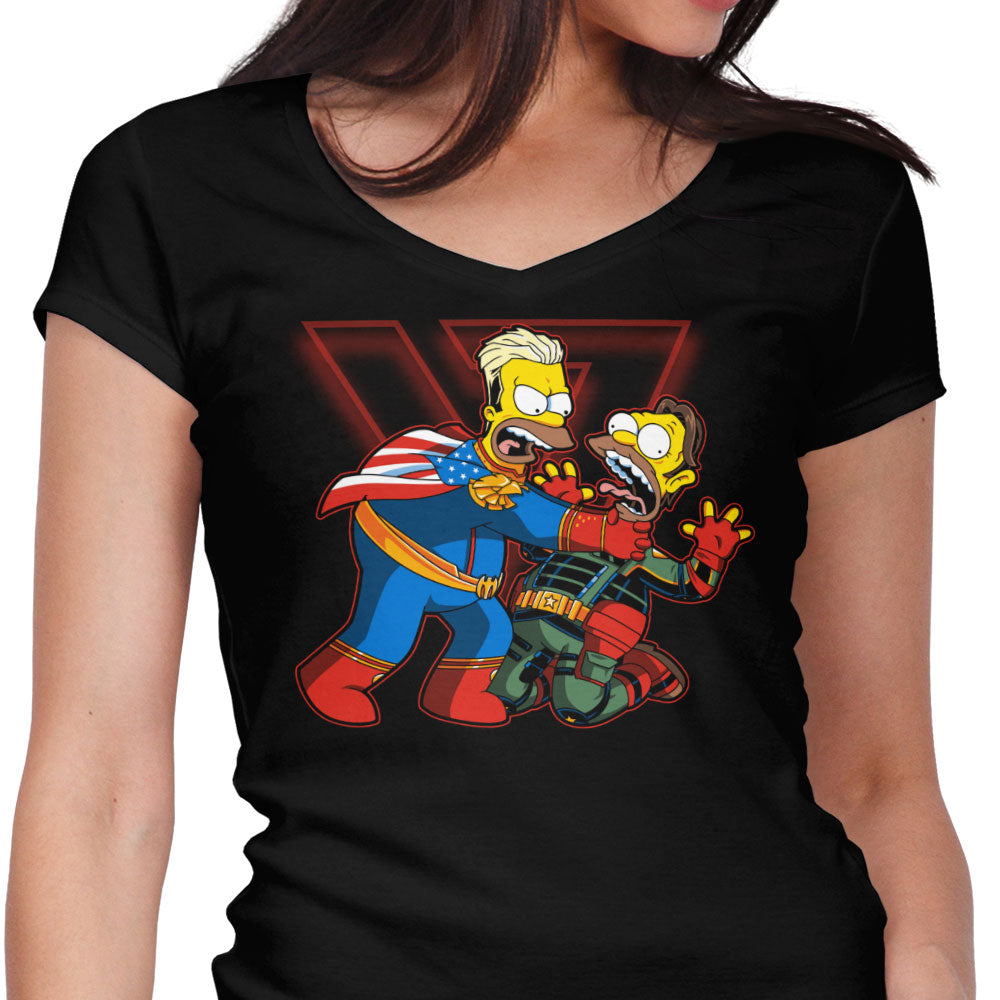 I Am God You Little Women's V-Neck - Adult & Kids T-Shirts, Sweatshirts & Hoodies apparel design preview 1