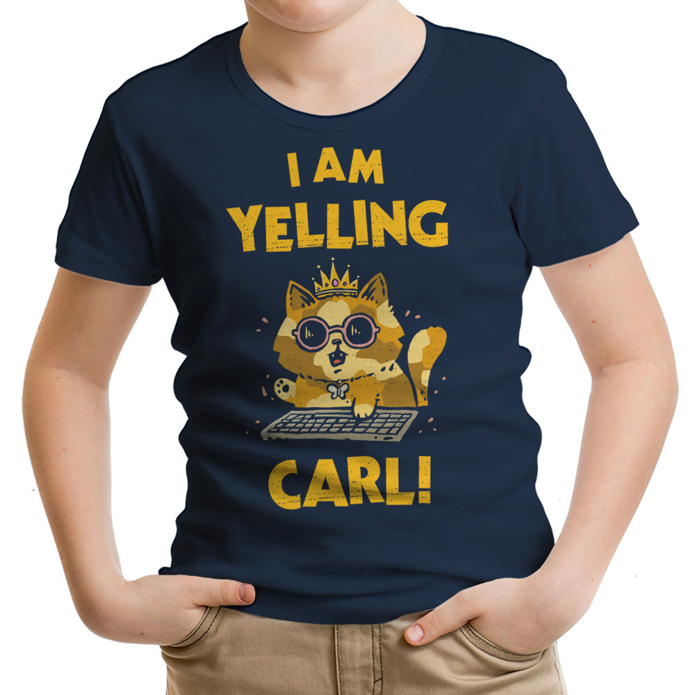 I Am Yelling Carl Youth Apparel - Adult & Kids T-Shirts, Sweatshirts & Hoodies apparel design preview 2