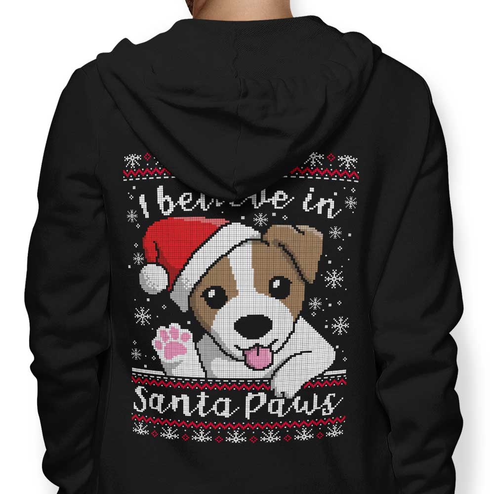 I Believe in Santa Paws - Adult & Kids T-Shirts, Sweatshirts & Hoodies apparel design preview 1