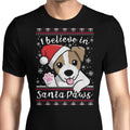 I Believe in Santa Paws Men's Apparel - Adult & Kids T-Shirts, Sweatshirts & Hoodies apparel design preview 1