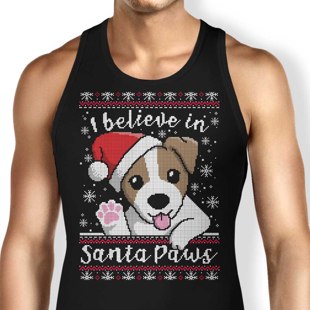 I Believe in Santa Paws Tank Top - Adult & Kids T-Shirts, Sweatshirts & Hoodies apparel design preview 1