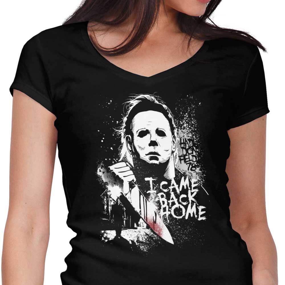 I Came Back Home Women's V-Neck - Adult & Kids T-Shirts, Sweatshirts & Hoodies apparel design preview 1